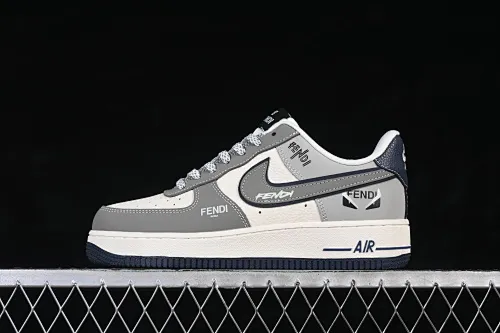 All categories Nk Air Force 1 Air Force series Nk Air Force 1 Low Air Force low top Nike Air Force 1'07 Low joint creative beige gray black Air Force 1 low top casual sneakers DF0188-110